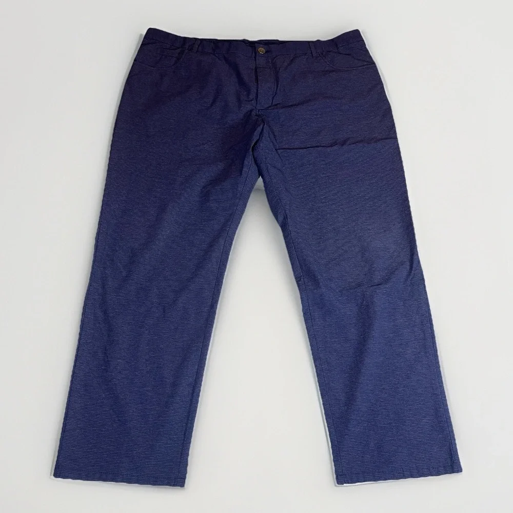 Tommy Bahama Pants Mens 44x30 Blue Bahama Coast Island Zone 5 Pocket Golf - Picture 1 of 15